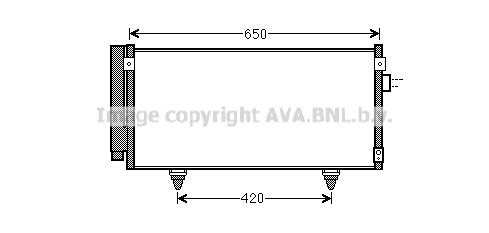 AVA QUALITY COOLING Конденсатор, кондиционер SU5077D